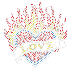 LOVE HEART RHINESTONE