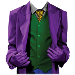 PURPLE SUIT WITH GREEN VEST
