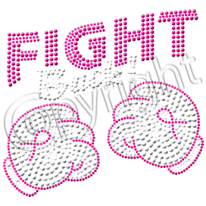 FIGHT BACK NEON RHINESTUDS