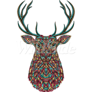 STYLIZED DEER HEAD