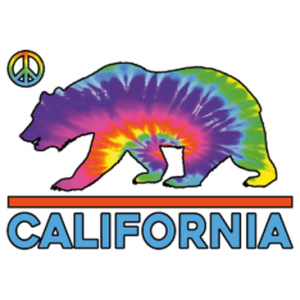 CALIFORNIA TIE DYE BEAR