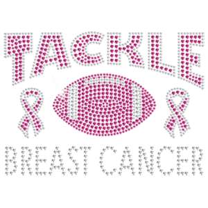 TACKLE BREAST CANCER RHINESTONES