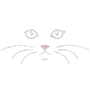 CAT FACE RHINESTONE