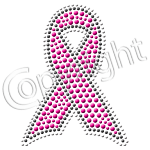 BREAST CANCER RIBBON RHINESTUDS