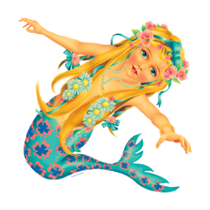 BLUE MERMAID SWIMMING
