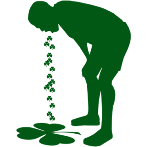 GUY VOMITING CLOVERS                                        