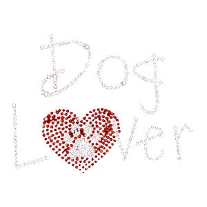 DOG LOVER RHINESTONES