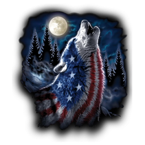 FLAG WOLF AMERICANA