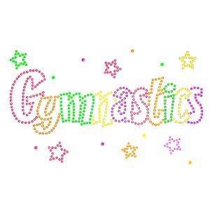 GYMNASTICS NEON RHINESTUD