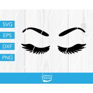 Beautiful Eyelashes Cut File