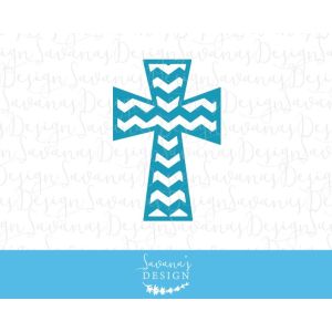 Blue Chevron Cross Cut File