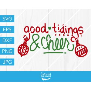 Good Tidings and Cheer Cut File