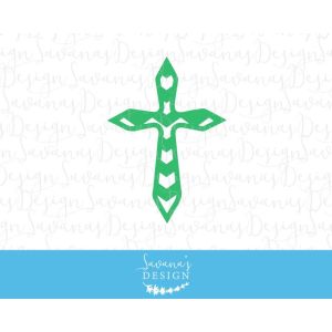 Green Chevron Cross Cut File