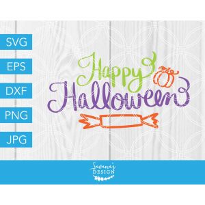 Hand Drawn Happy Halloween Cut File