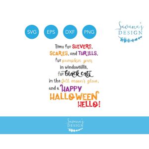 Happy Halloween Poem Cut File