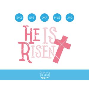 He Is Risen Cut File