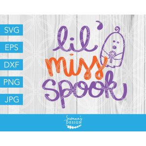 Lil Miss Spook Cut File