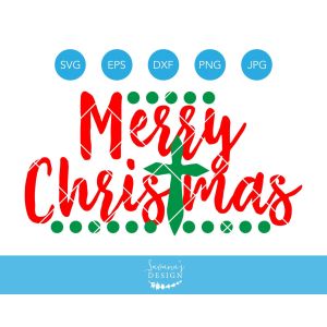 Merry Christmas Cross Cut File