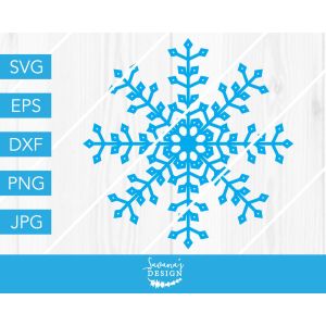 Precise Snowflake Cut File