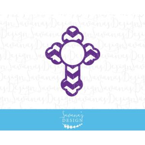 Purple Round Monogram Cross Cut File