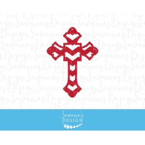 Red Chevron Cross Cut File