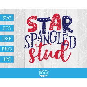 Star Spangled Stud Cut File