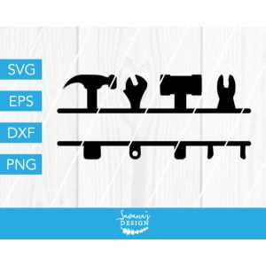 Tool Set Split Monogram Cut File