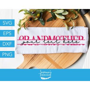 Grandmother Split Monogram Cut File