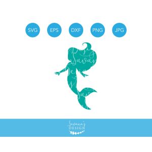 Mermaid Girl Cut File