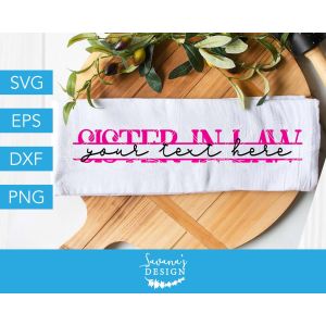 Sister-In-Law Split Monogram Cut File