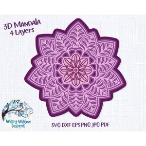 3D Flower Cut File