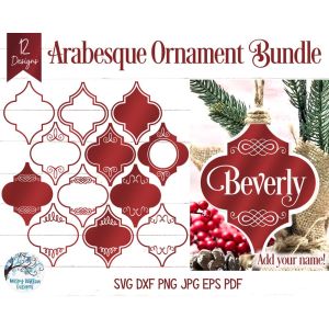 Arabesque Frames Bundle Cut File