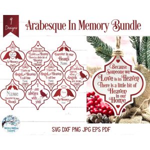 Arabesque In Memory Cut File