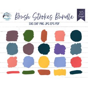 Brushstroke Bundle Cut File