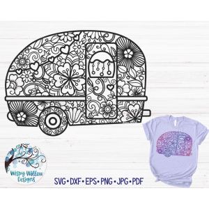 Camper Zentangle Cut File