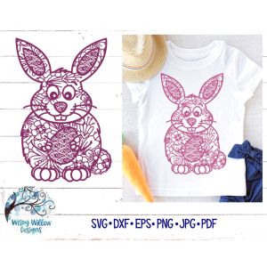 Easter Bunny Zentangle Cut File