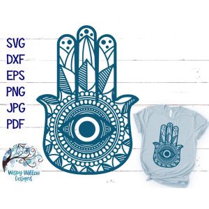 Eye Hamsa Cut File