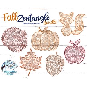 Fall Zentangle Bundle Cut File