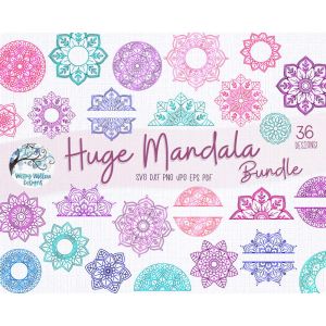 Huge Mandala Bundle Cut File