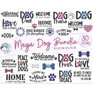 Mega Dog Bundle Cut File