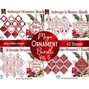 Mega Ornament 5 Cut File