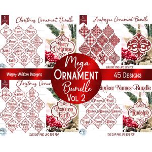 Mega Ornament Bundle 2 Cut File