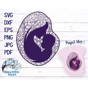 Mother Baby Zentangle Cut File