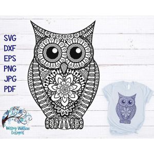 Owl Zentangle Cut File