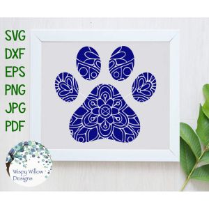 Paw Mandala Cut File