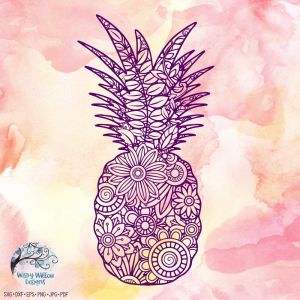 Pineapple Zentangle Cut File