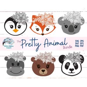 Pretty Animal Bundle Cut File