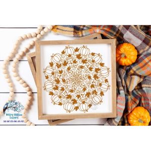 Pumpkin Spiced Latte Mandala Cut File