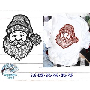 Santa Zentangle Cut File