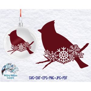 Snowflake Cardinal Cut File